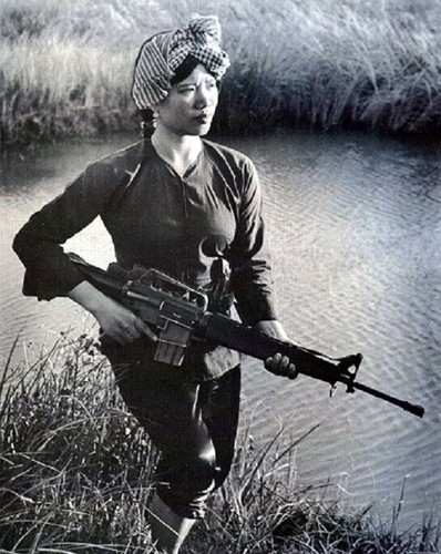 Guerriera viet cong femminile - guerriera,