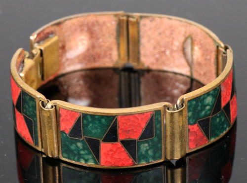 Bracciale smaltato karl - bracciale,