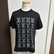 T-shirt Louis Vuitton con logo jacquard dei cartoni animati taglia