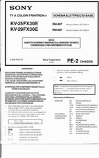 Schema Elettrico Diagramma Schematic Diagram SONY Trinitron KV-29FX30E