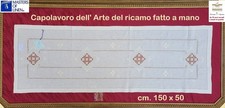 Runner striscia centro lino