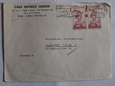Storia Postale - 1960 - Olimpiadi - L. 35 coppia per estero