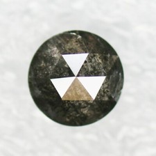 Diamante Naturale Sciolto Rosa Taglio Rotondo 0.58CT Diamante Sale E Pepe