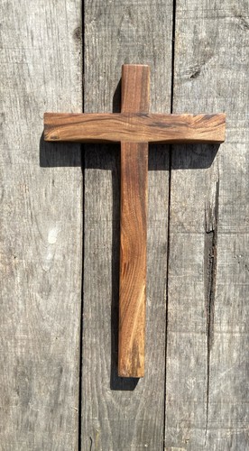 Croce legno noce - croce, in