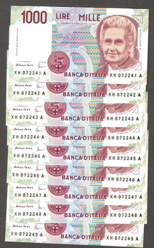 1000 lire montessori - 1000, serie