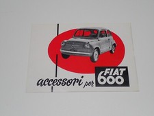 FIAT 600 ACCESSORI BROCHURE