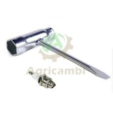 Chiave candela 13/19 con candela omaggio per motosega decespugliatore tosasiepi