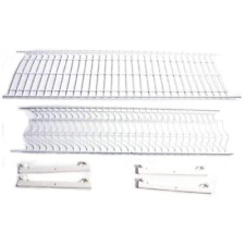 Scolapiatti Metalplast acciaio plasticato 86x23cm