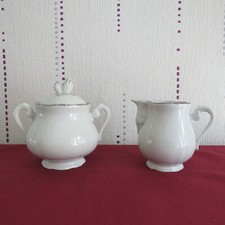 Sugar bowl and milk - and, 1