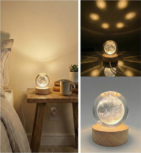 Sfera cristallo con luna - con,