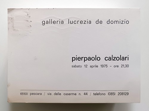 Pierpaolo calzolari galleria - pierpaolo,