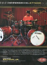 2007 Print Ad of Tama Starclassic Hyperdrive Drum Kit con Ronald Bruner Jr