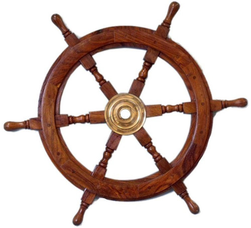 Volante navi legno teak - volante, 30"