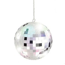 SFERA LUMINOSA 15 CM MIRROR BALL PALLA DISCOTECA PARTY FUN LIGHTS SPECCHIO LUCI