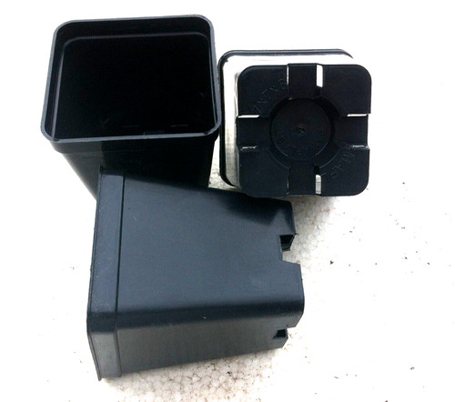 Vasi plastica quadrati 7x7x8 - plastica,