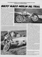 advertising Pubblicità -TEST MOTO MERLIN DG 350 CAGIVA '83-TRIAL  EPOCA