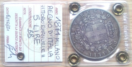 Lire 1871 regno italia re - 1871,