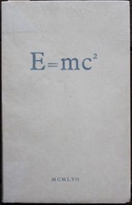 GRAND PAPIER : Pierre BOULLE - E=mc2 - 1957 - 1/30 sur Corvol Papeteries Prioux