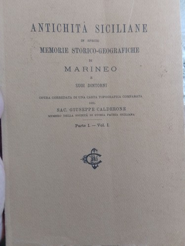 Antichità sicilia marineo - sicilia,,