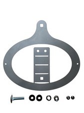 Supporto Targa Oro ASI Acciaio Inox