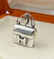 Hermes Constance Borsa Charm Portapillole Argento Logo H Vintage Made in...