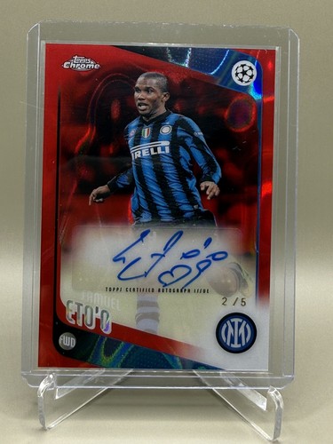 Topps cromo samuel eto - 25/26, eto'o