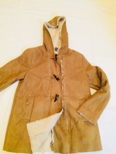 Giacca mongomery bambina tipo shearling con cappuccio,11-12 anni, 152 cm, ZARA