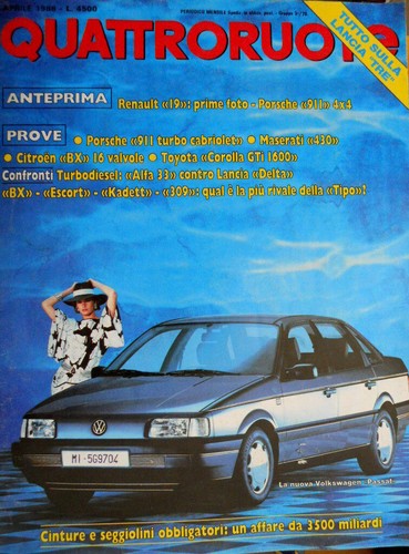 Quattroruote 390 1988 - , prova