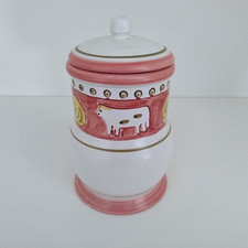 Vaso Biscottiera Ceramica Decorata Le Ceramiche di Positano Caffè Vergnano Buono