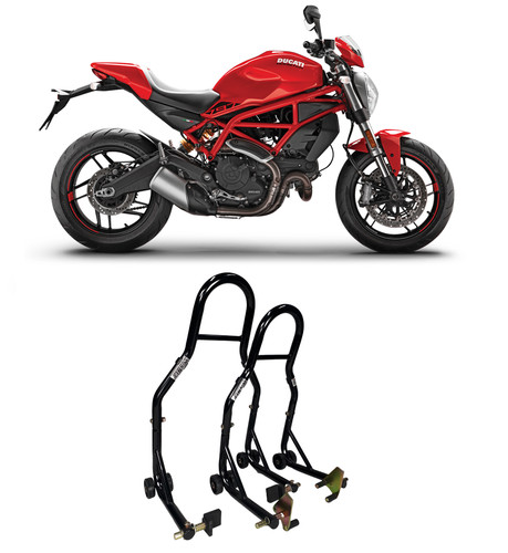 Coppia cavalletti alza moto