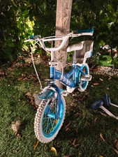 bicicletta bambina usata di Frozen celeste e bianca, usata pochissime volte