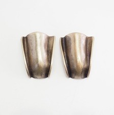 Orecchini Clip On In Argento Sterling Vintage Moderni Firmati NN Scandinavia