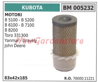Filtro aria kubota - kubota, motore