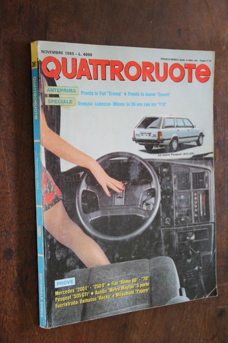 Quattroruote novembre 1985 - quattroruote,