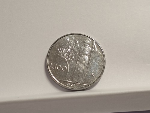100 lire italia 1991 - 100, "piccola"