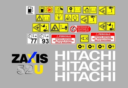 Hitachi 3 decalcomanie - 52, u