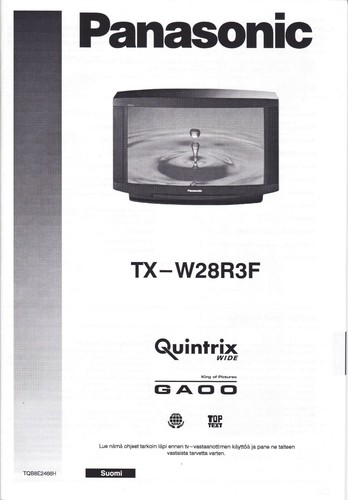 Panasonic quintrix w28r3f - quintrix, tx-w28r3f