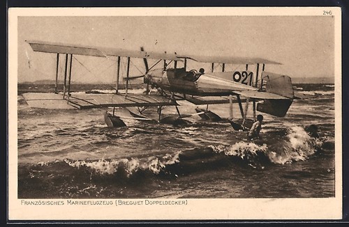 Cartolina aereo marina - aereo,