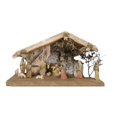 Set presepe completo in legno