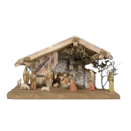 Set presepe completo legno - set,