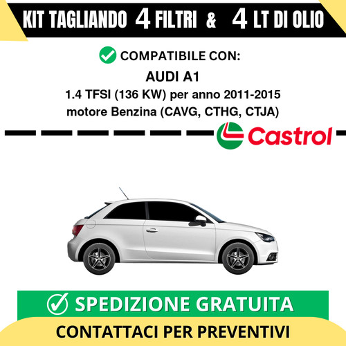 Tagliando per audi 4 - audi, 1.4