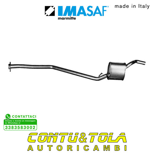 Silenziatore scarico centrale - silenziatore,