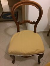 arredamento casa Vendo 6 (sei) Sedie Da Tavolo Metà ‘800 Tappezzate E Restaurate