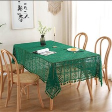 Tovaglia verde vintage cotone