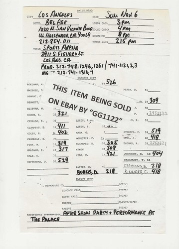 Prince lovesexy tour - prince,