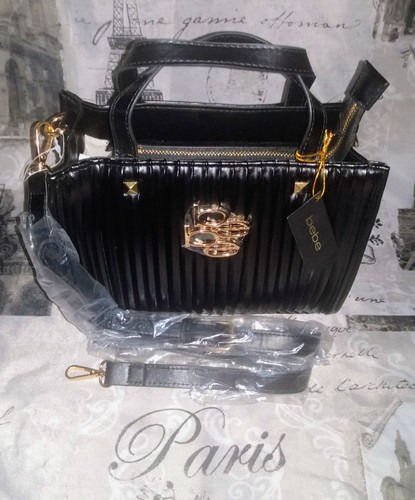 Borsa tracolla bebe nera oro - borsa,