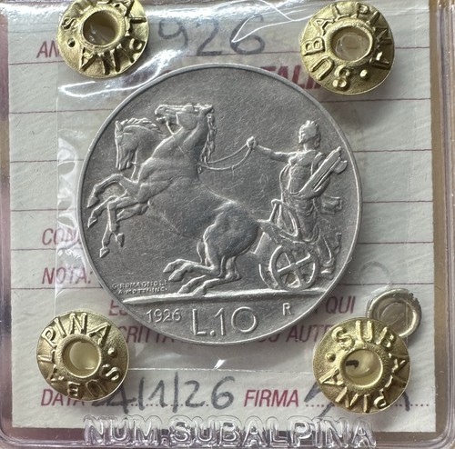 Moneta regno italia 10 - d',