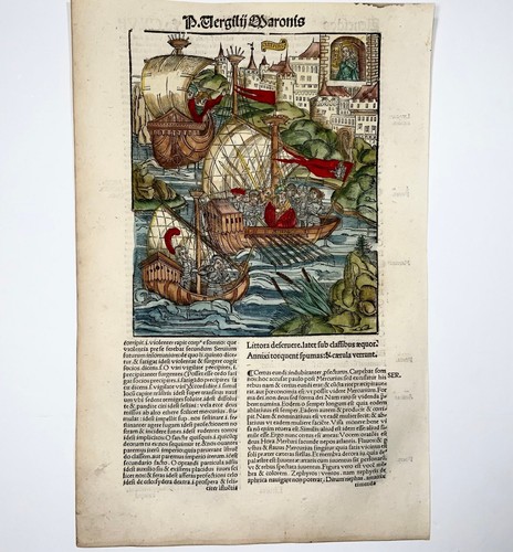 Foglio con xilografia un - con, 1