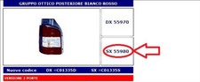 55980 FANALE POSTERIORE SX S/PORTALAMPADA VW TRANSPORTER T5 03- 09