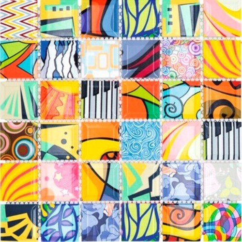Mosaico piastrella ceramica - mosaico,